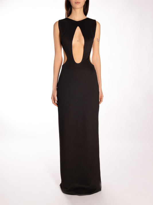 Abito lungo con cut out