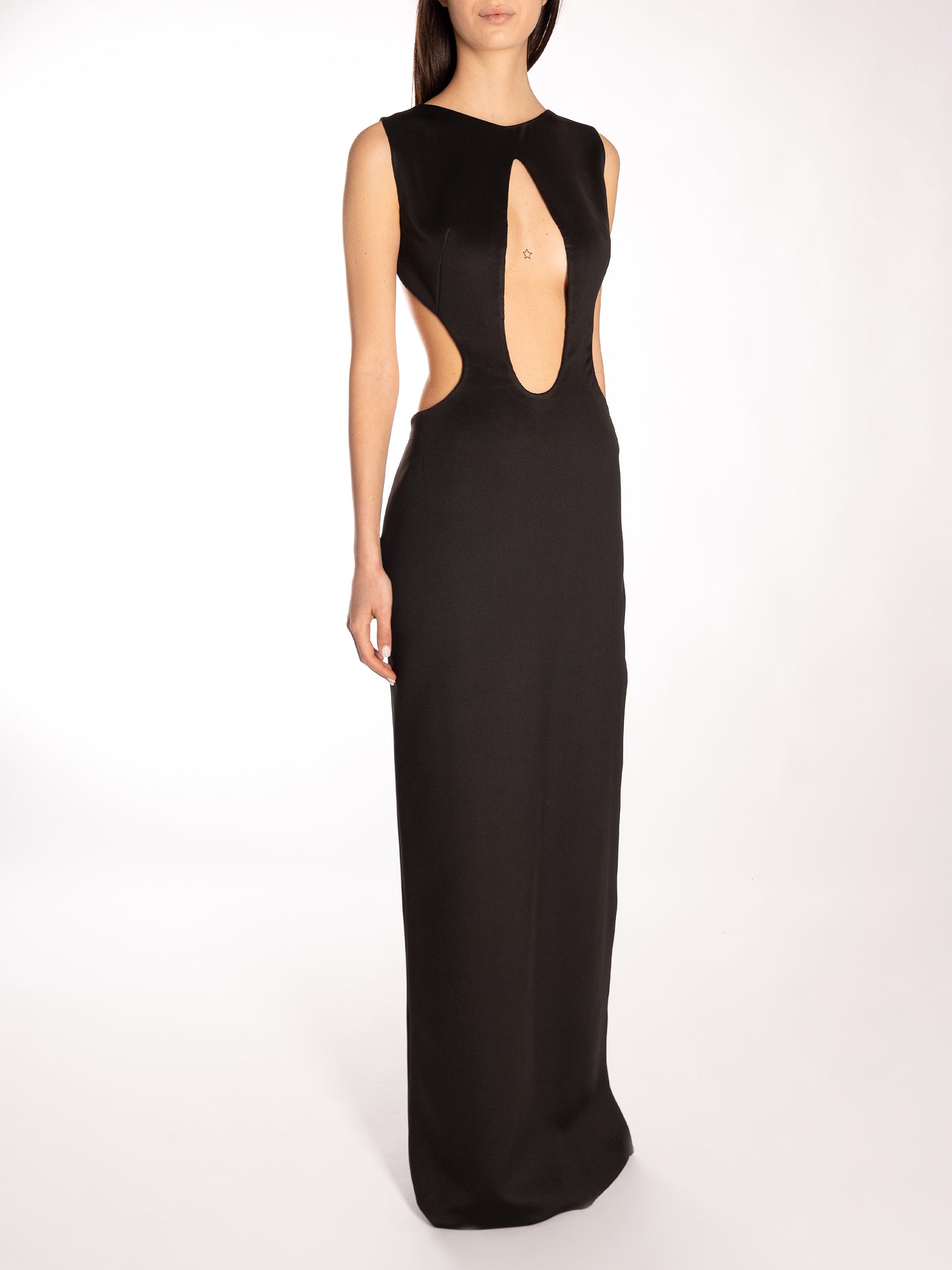 Abito lungo con cut out